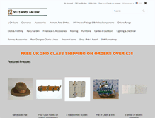 Tablet Screenshot of dollshousegallery.co.uk